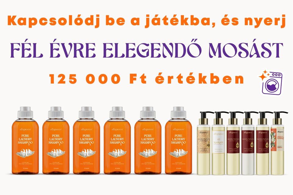 Kapcsolódj be a játékba, és nyerj fél évre elegendő mosást 125 000 Ft értékben